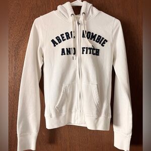 Abercrombie White Hoodie M
